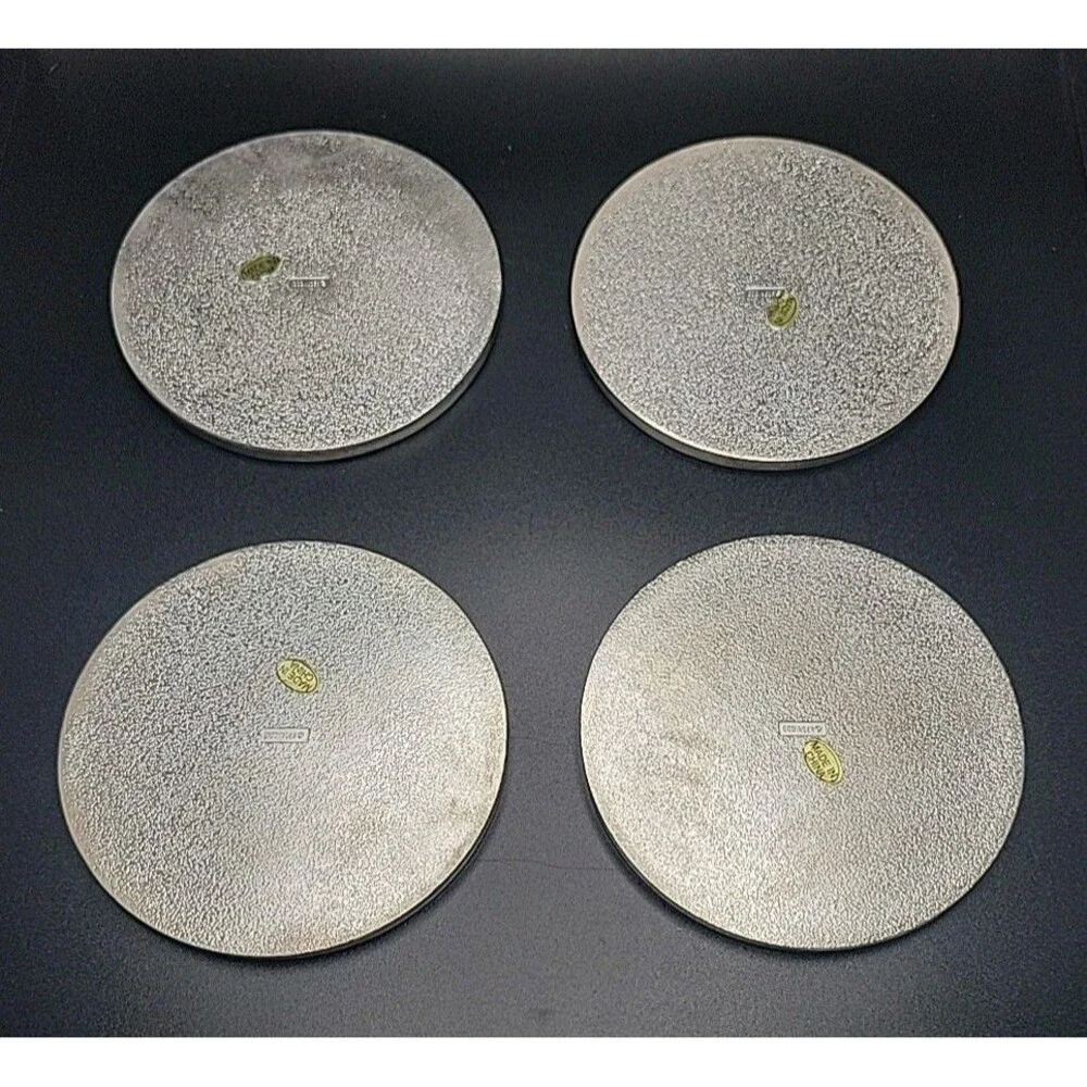 Vintage Bombay Company Silver Classical Suite Coasters Set of 4 Godinger Music